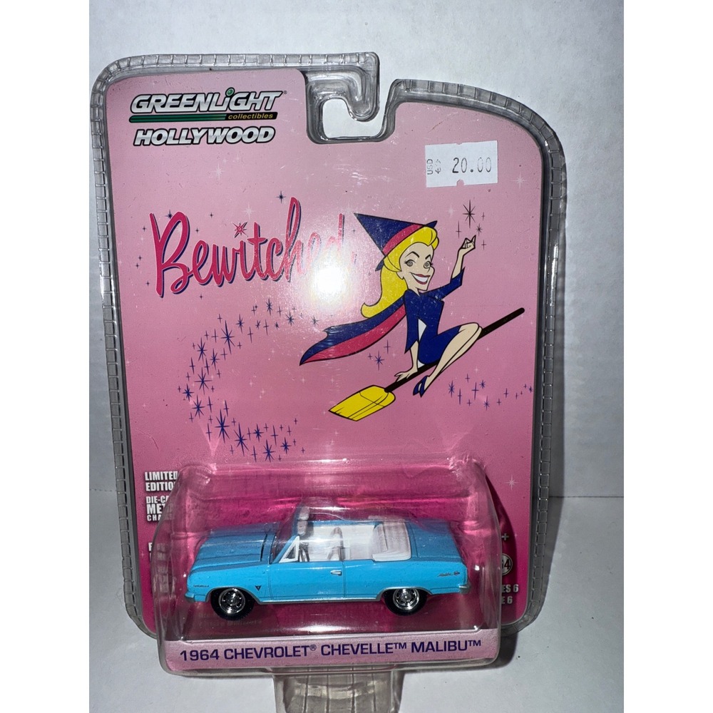 GreenLight Hollywood Bewitched 1964 Chevrolet Chevelle Malibu 1:64 Blue 44661